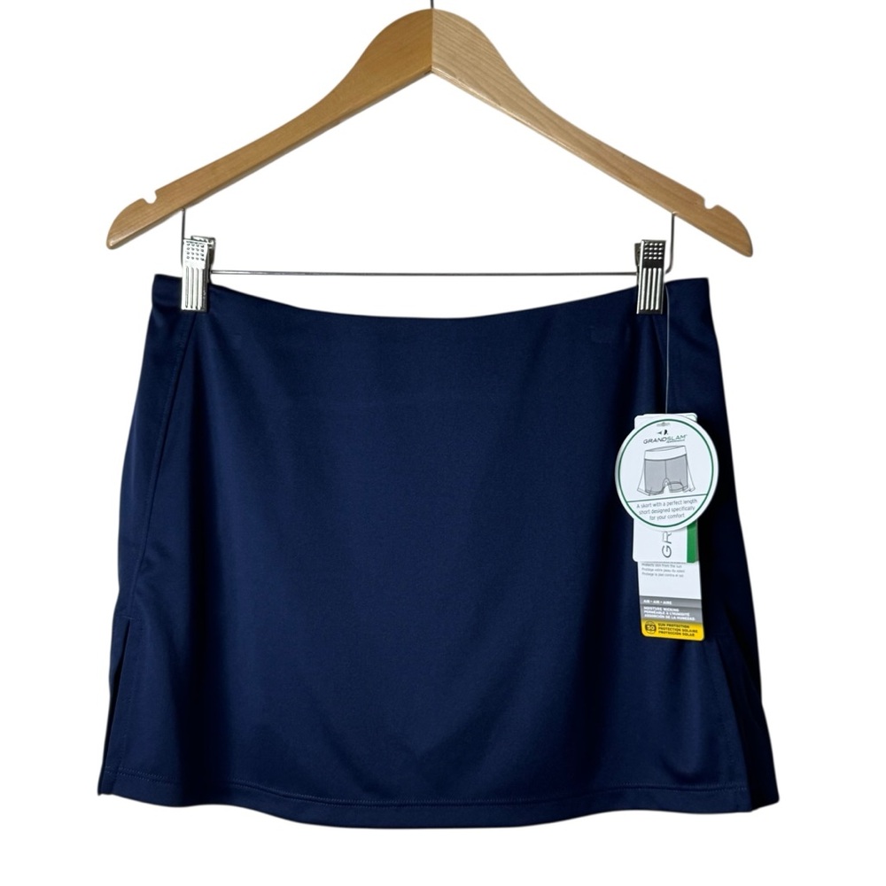 Grand Slam Performance Navy Athletic Skort Moisture Wicking Sun Protection